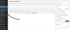 crear entrada en seriously simple podcast