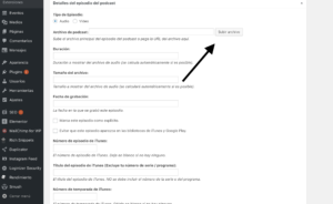 subir podcast a wordpress