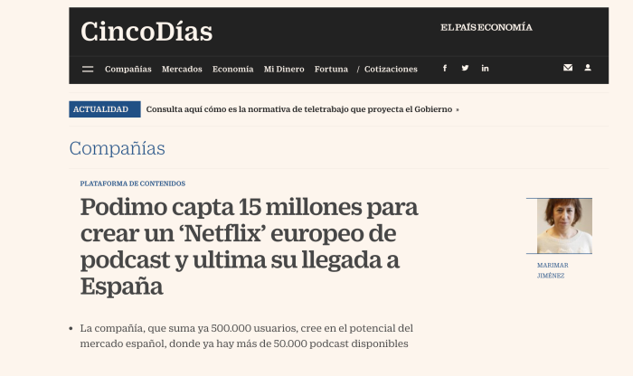 periodico cinco dias podimo