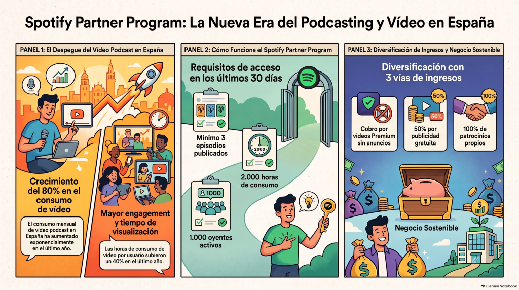 monetizar en spotify partner program